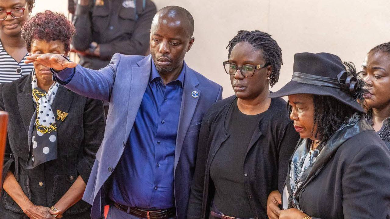 File image of Raila Odinga Jr., Rosemary Odinga and Mama Ida Odinga