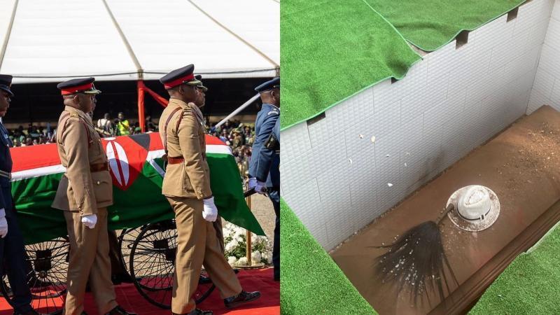 File images from Raila Odinga's funeral service