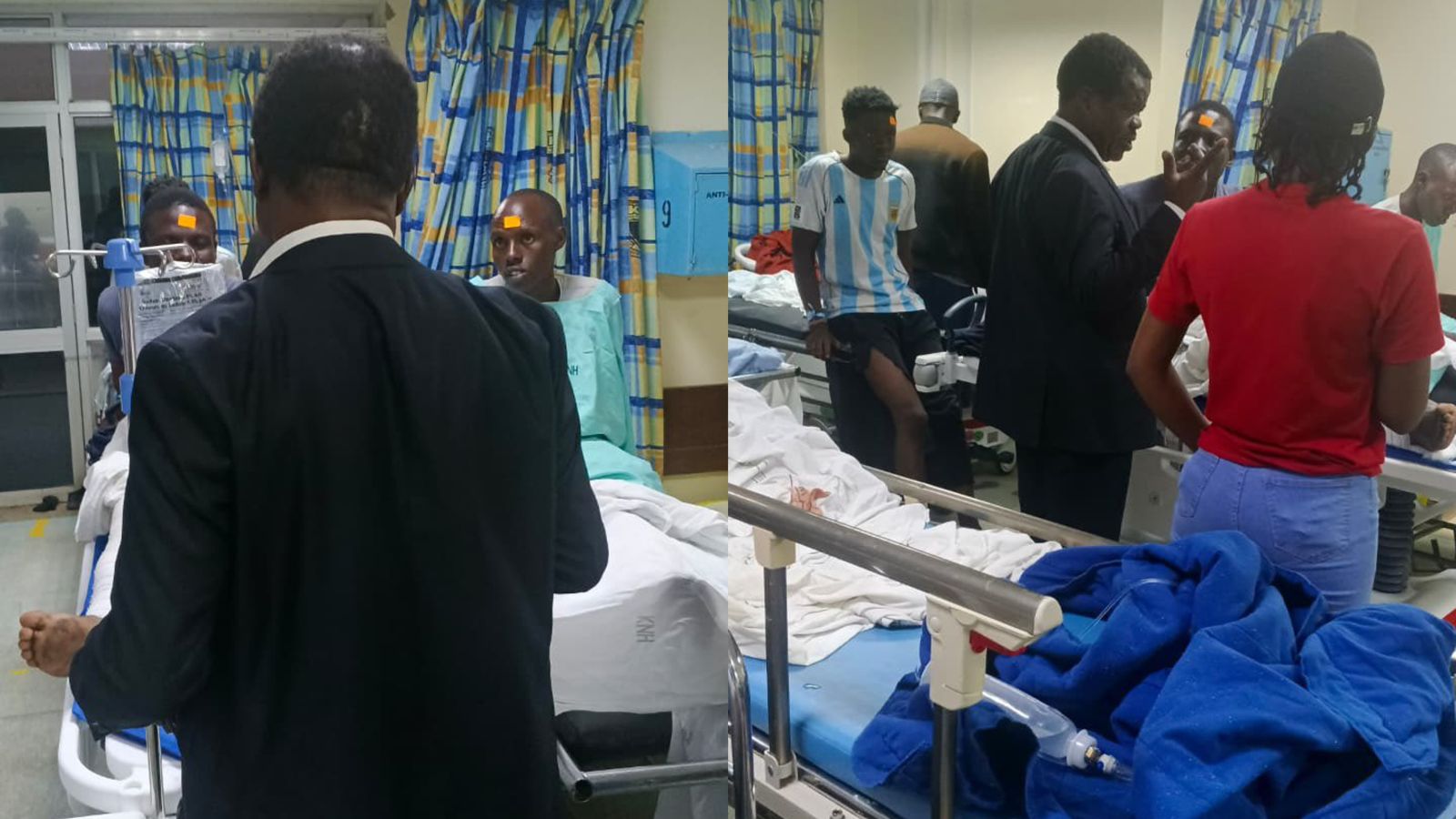 File image of Senator Okiya Omtatah at the Kenyatta National Hospital
