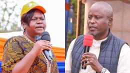 File image of Homa Bay Governor Gladys Wanga and EALA MP Kanini Kega