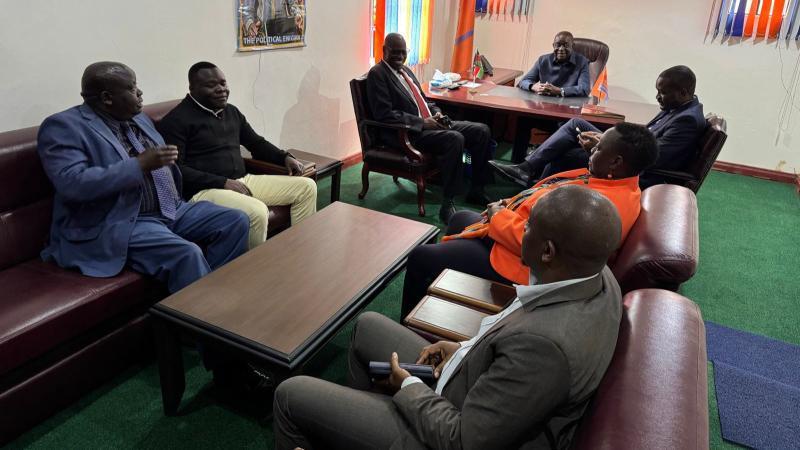 File image of the meeting between Oburu Oginga and the ODM Party leadership