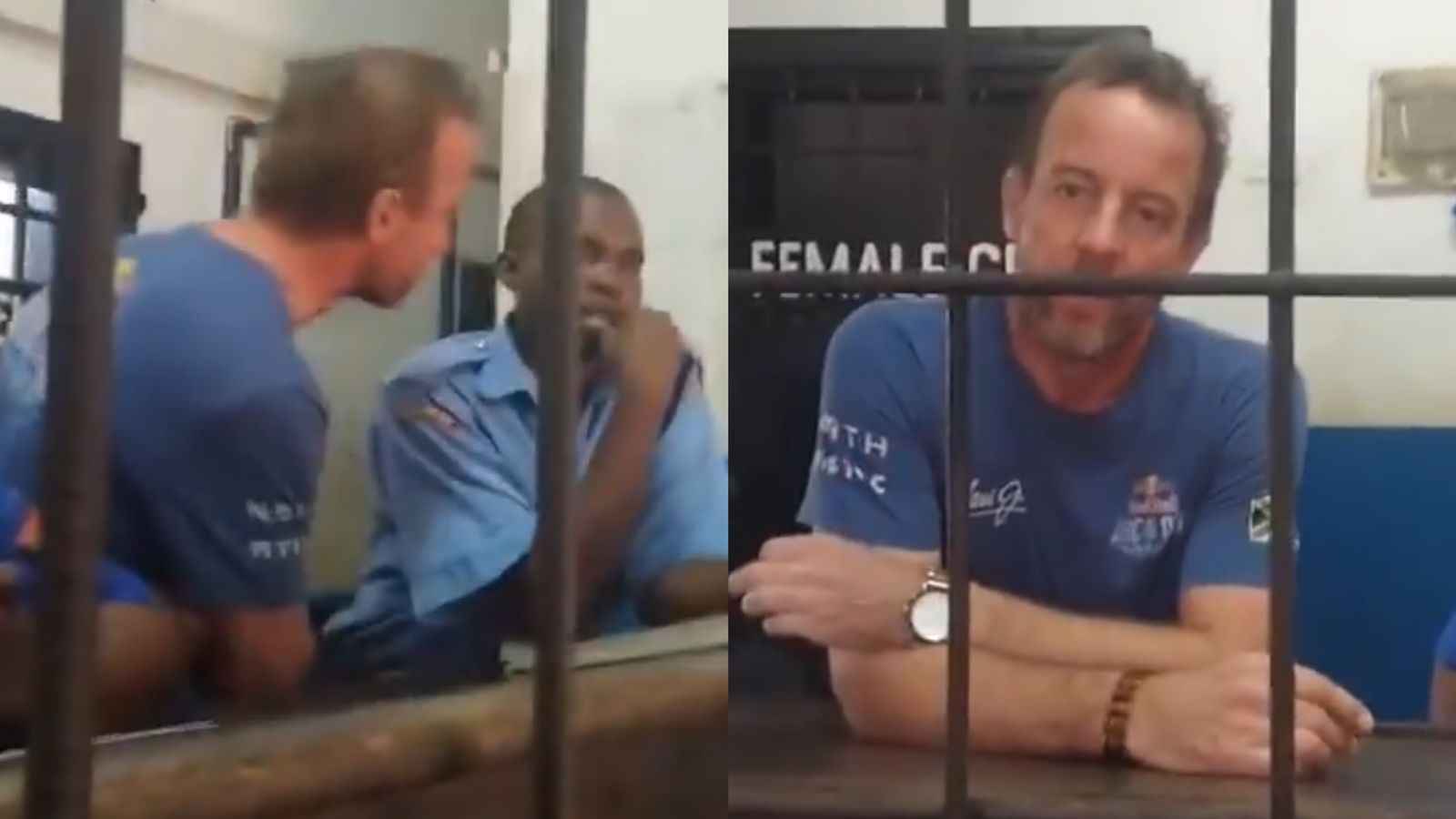 File image of the Dutch national identified as Elwin Ter Horst who was seen scolding a police officer.