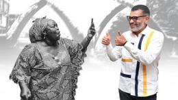 File image of Mariam Lwande alias Didga and Mombasa Governor Abdulswamad Nassir