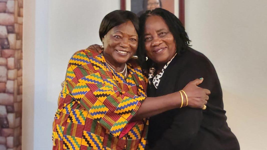 File image of former First Lady Mama Ngina Kenyatta and Mama Ida Odinga