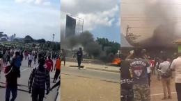File image of protests in Tanzania
