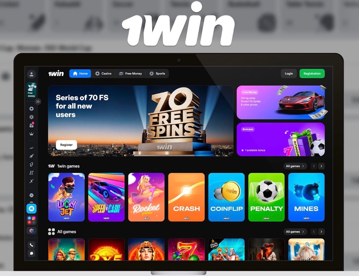 1win casino interface screenshot