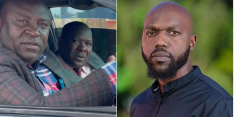 A collage of Kibra MP Peter Orero and his driver and CNN journalist Larry Madowo.
