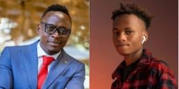 A collage of Media Personality Oga Obinna and Artist Kevin Mburu alias Shalkido.