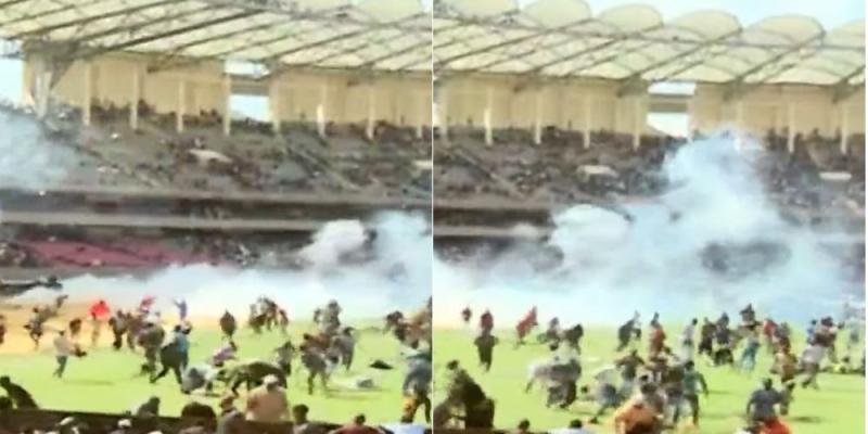 Teargas lobbed at Kasarani Stadium on Thursday, October 16, 2025.