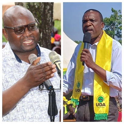 Collage image of Seth Panyako and David Ndakwa.