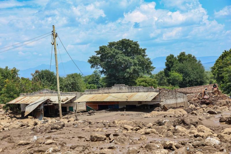 File image of a landslide in Elgeyo Marakwet County.