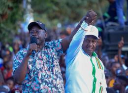 File image of Rigathi Gachagua and Newton Kariuki.