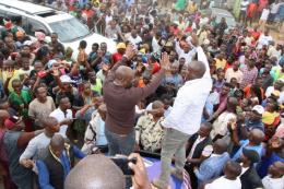 File image of Caleb Amisi during a rally in Vihiga County.
