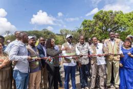 File image of President William Ruto commissioning a bridge.