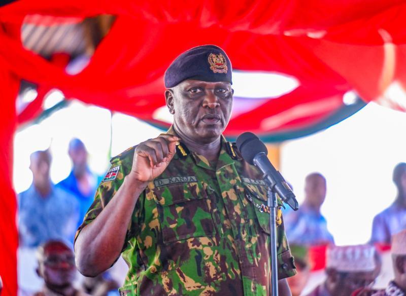 File image of Inspector General of Police Douglas Kanja