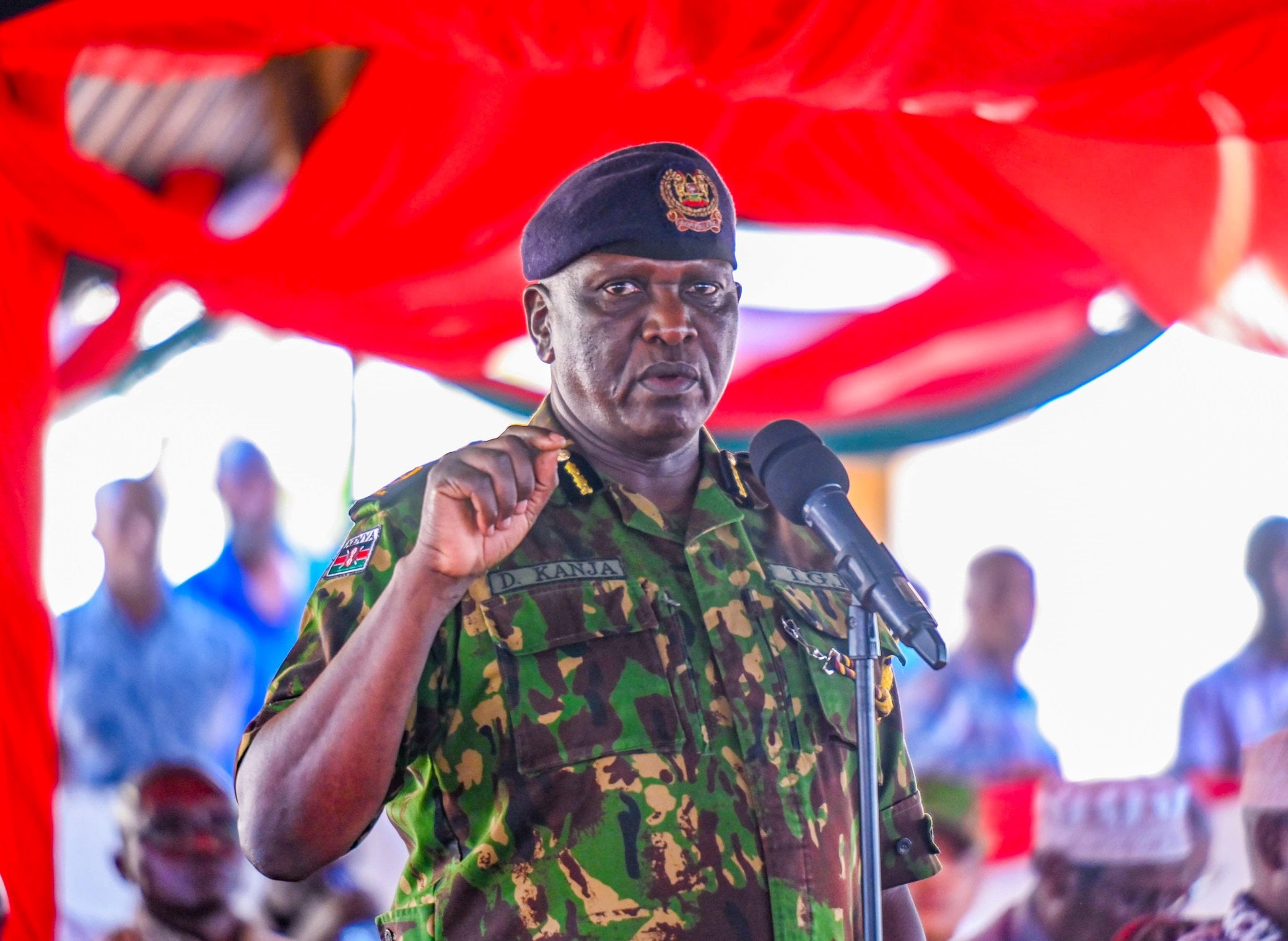 File image of Inspector General of Police Douglas Kanja