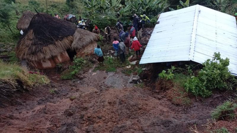 File image of the landslide