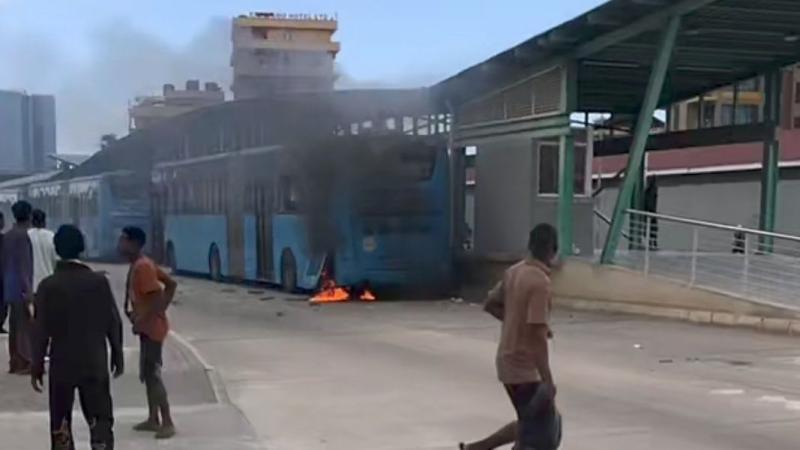 File image of the unrest in Tanzania