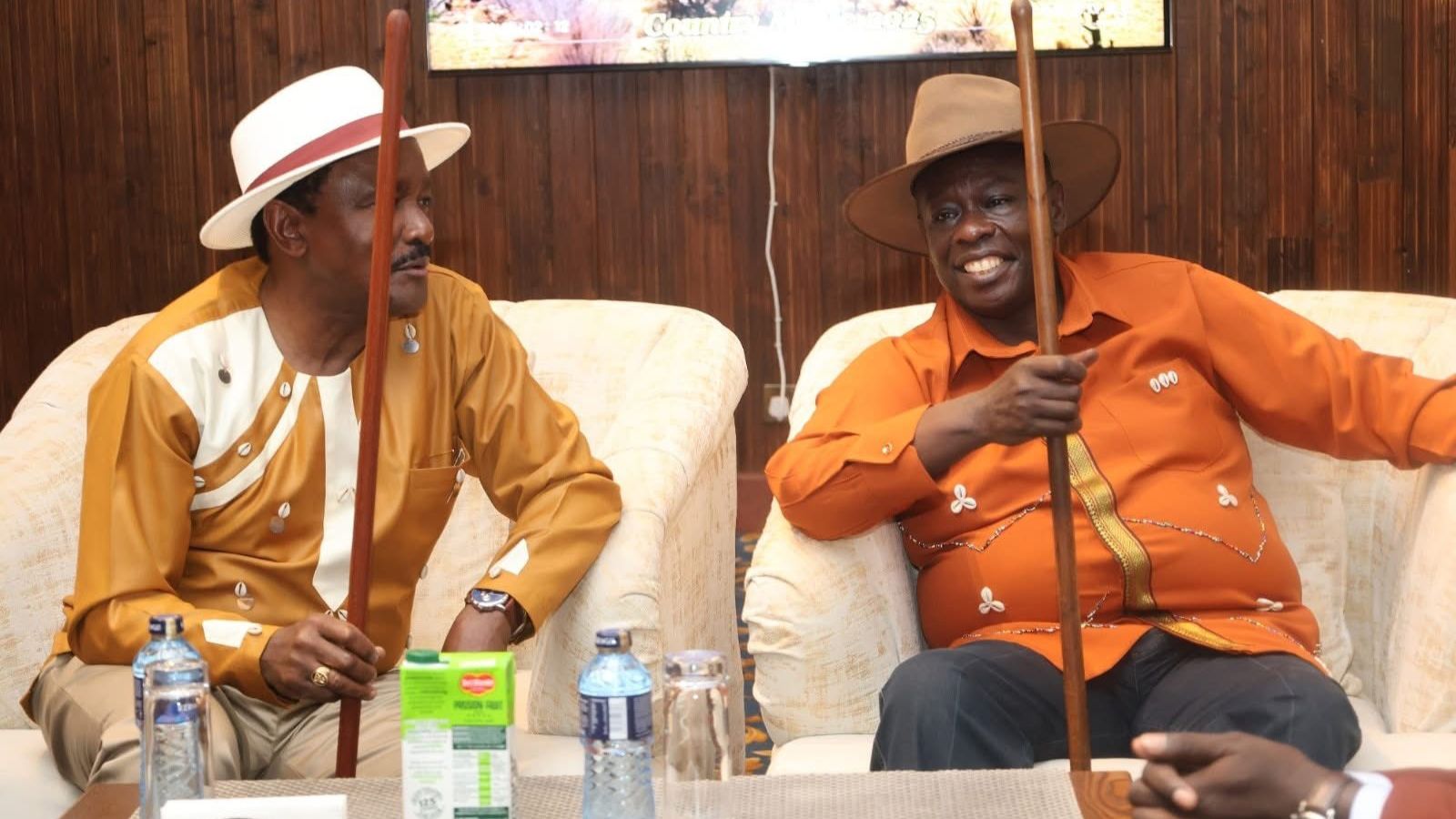 File image of Wiper leader Kalonzo Musyoka and former Deputy President Rigathi Gachagua