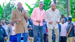 File image of Farouk Kibet, David Ndakwa and Kakamega County Deputy Governor Ayub Savula
