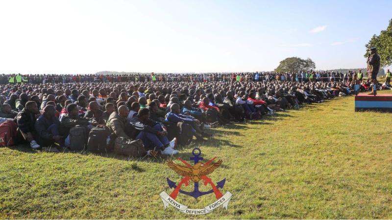 File image of KDF recruits