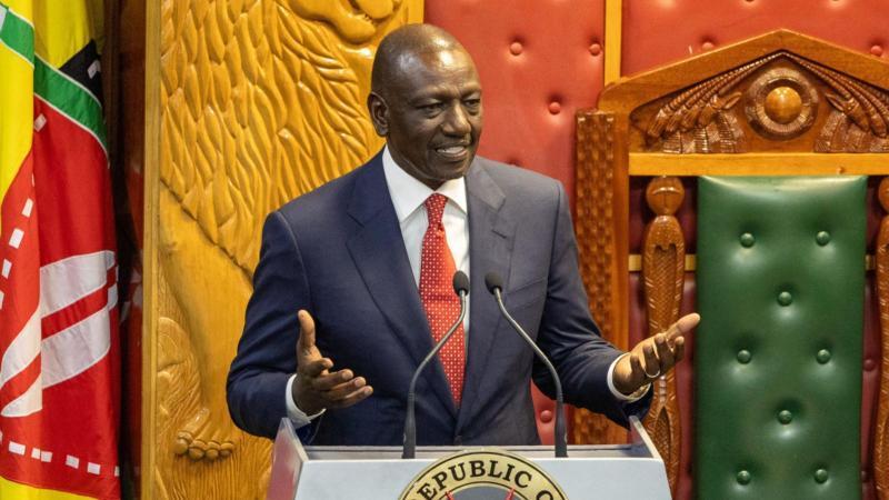 File image of President William Ruto during the 2024 State of the Nation Address