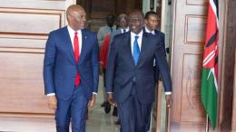 File image of President William Ruto and United Bank of Africa Chairperson Tony Elumelu