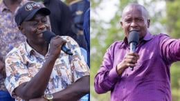 File image of former Deputy President Rigathi Gachagua and sitting Deputy President Kithure Kindiki