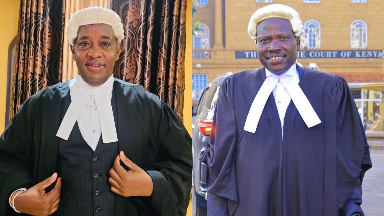 File image of Royal Media Services Editorial Director Linus Kaikai and Kenya Power CEO Joseph Siror