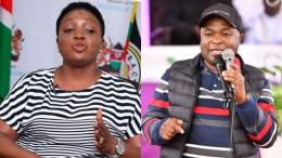File image of former Health Cabinet Secretary Susan Nakhumicha and former Kiminini MP Chris Wamalwa