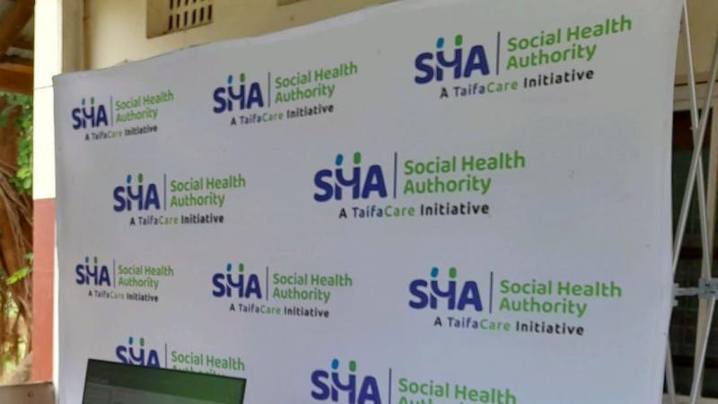File image of a Social Health Authority (SHA) signage