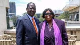 File image of Raila Odinga and Beryl Achieng Odinga