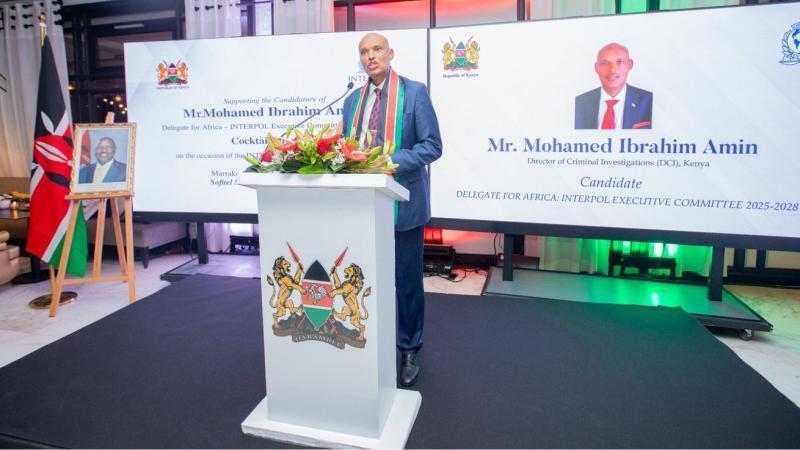 File image of DCI boss Mohamed Amin in Morocco