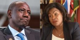 A collage of President William Ruto and Machakos Governor Wavinya Ndeti.