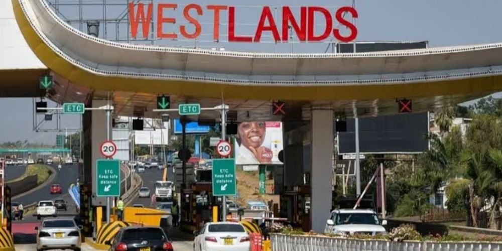 File image of part of the Nairobi Expressway.