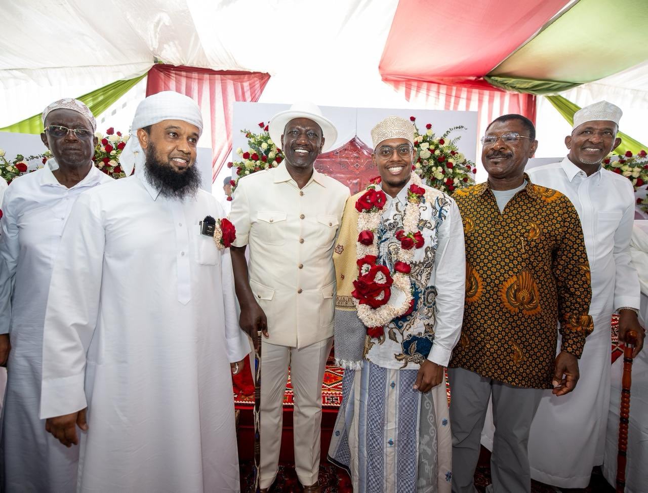 File image of President William Ruto during Mohamed Haji's wedding.