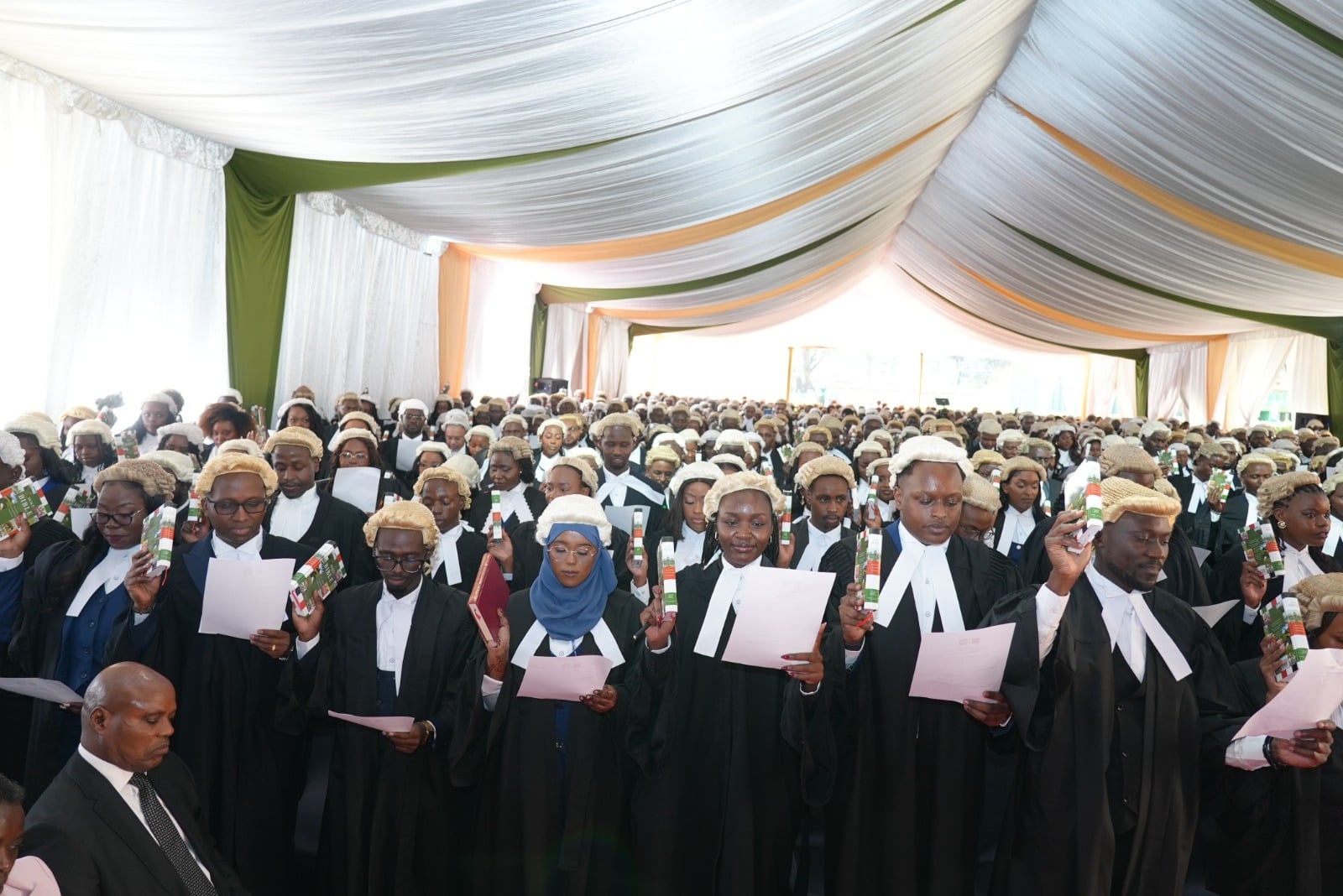 File image of advocates being admitted to the bar.
