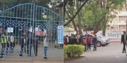 A collage of suspected hired goons at St Mary's Mission Hospital.
