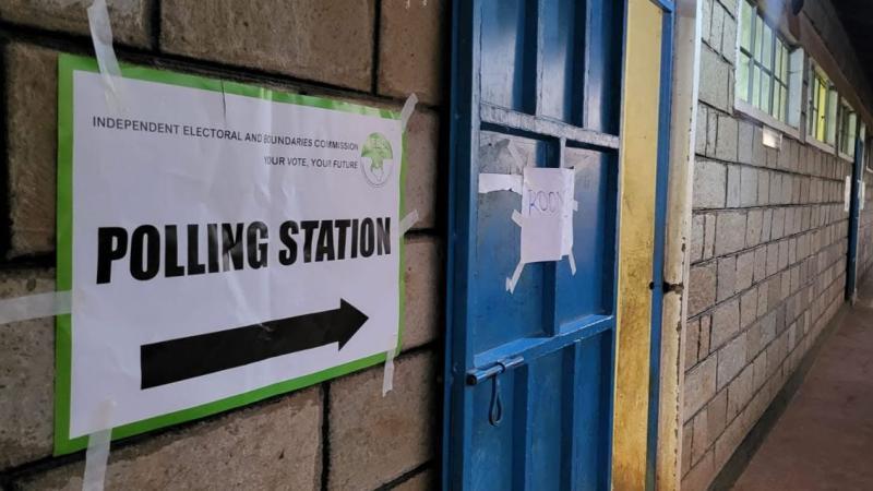 File image of a polling station