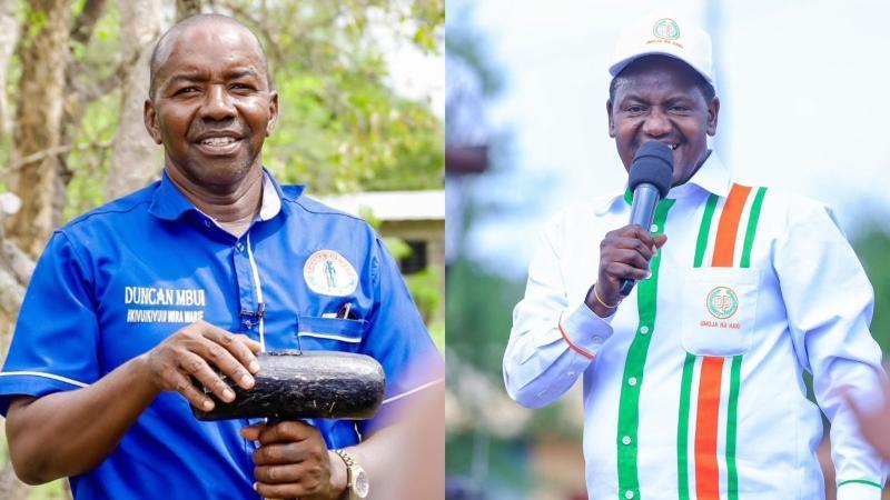 Former Evurore and Muminji MCAs Duncan Mbui and Newton Karish
