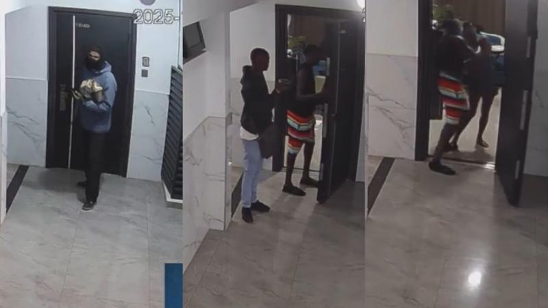 Screengrabs from the CCTV footage