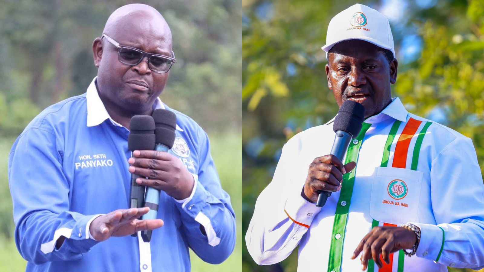 File image of Seth Panyako and Newton Karish