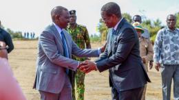 File image of Energy Cabinet Secretary Opiyo Wandayi and President William Ruto