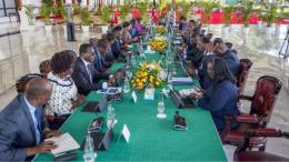 File image of President William Ruto and Cabinet Secretaries during a Cabinet meeting