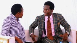 File image of Kasmuel McOure and MSMEs Development Principal Secretary Susan Mang'eni