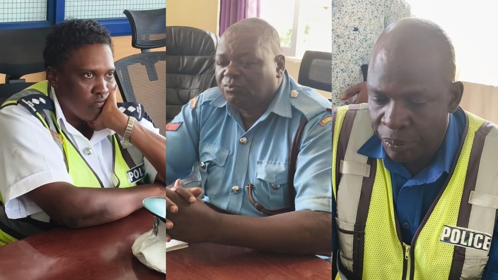 File image of the arrested traffic police officers