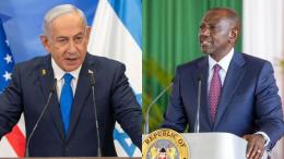 File image of Israel Prime Minister Benjamin Netanyahu and EAC Chairperson, Kenyan President William Ruto