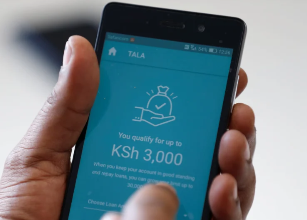 File image of the Tala Lending App.