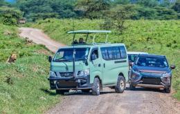 File image of a tourist van at a national park.