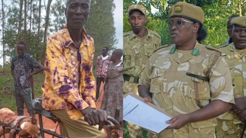 File image of Charles Osore and Grace Kariuki of the KWS